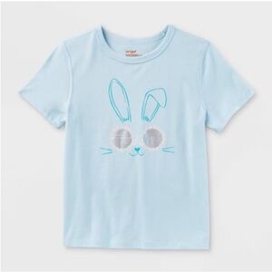 Cat & Jack Short Sleeve Bunny Top - Spring , Easter